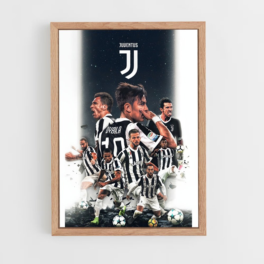 Poster Juventus Équipe – affiche Football (vue 4)