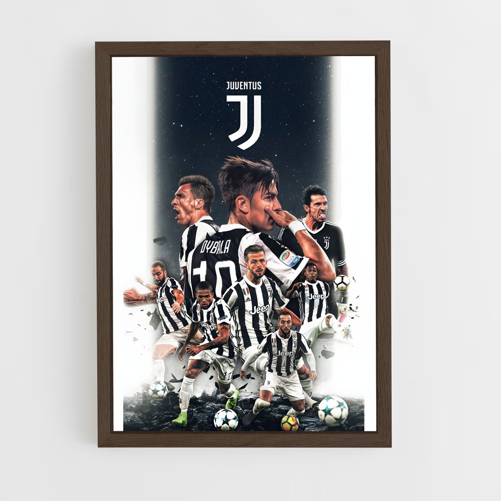 Poster Juventus Équipe – affiche Football (vue 5)