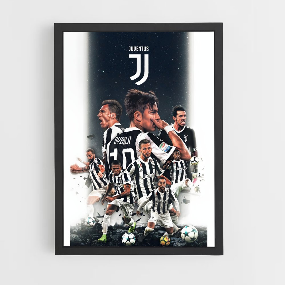 Poster Juventus Équipe – affiche Football (vue 2)