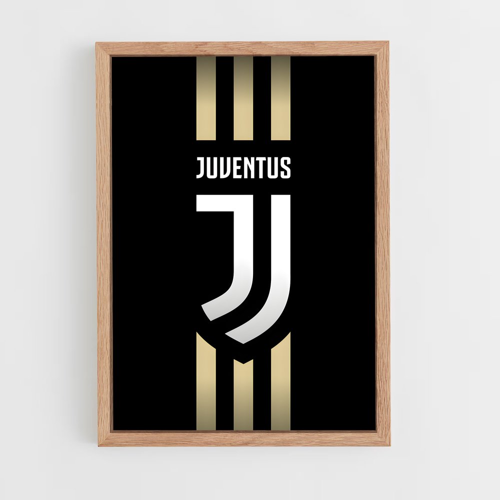 Poster Logo Juventus – affiche Football (vue 4)