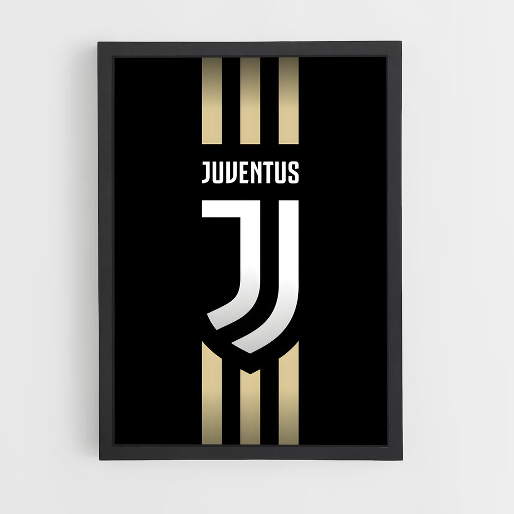 Poster Logo Juventus – affiche Football (vue 2)