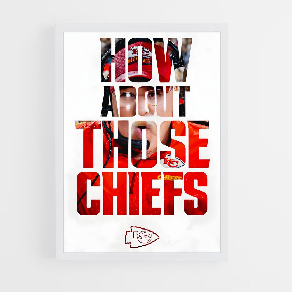 Poster How About Those Chiefs – affiche Football US (vue 3)