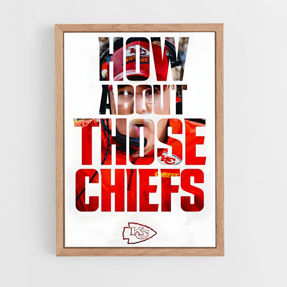 Poster How About Those Chiefs – affiche Football US (vue 4)