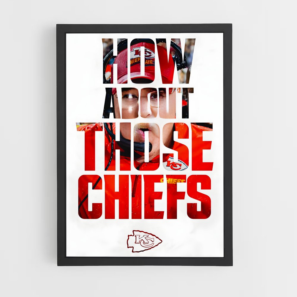 Poster How About Those Chiefs – affiche Football US (vue 2)
