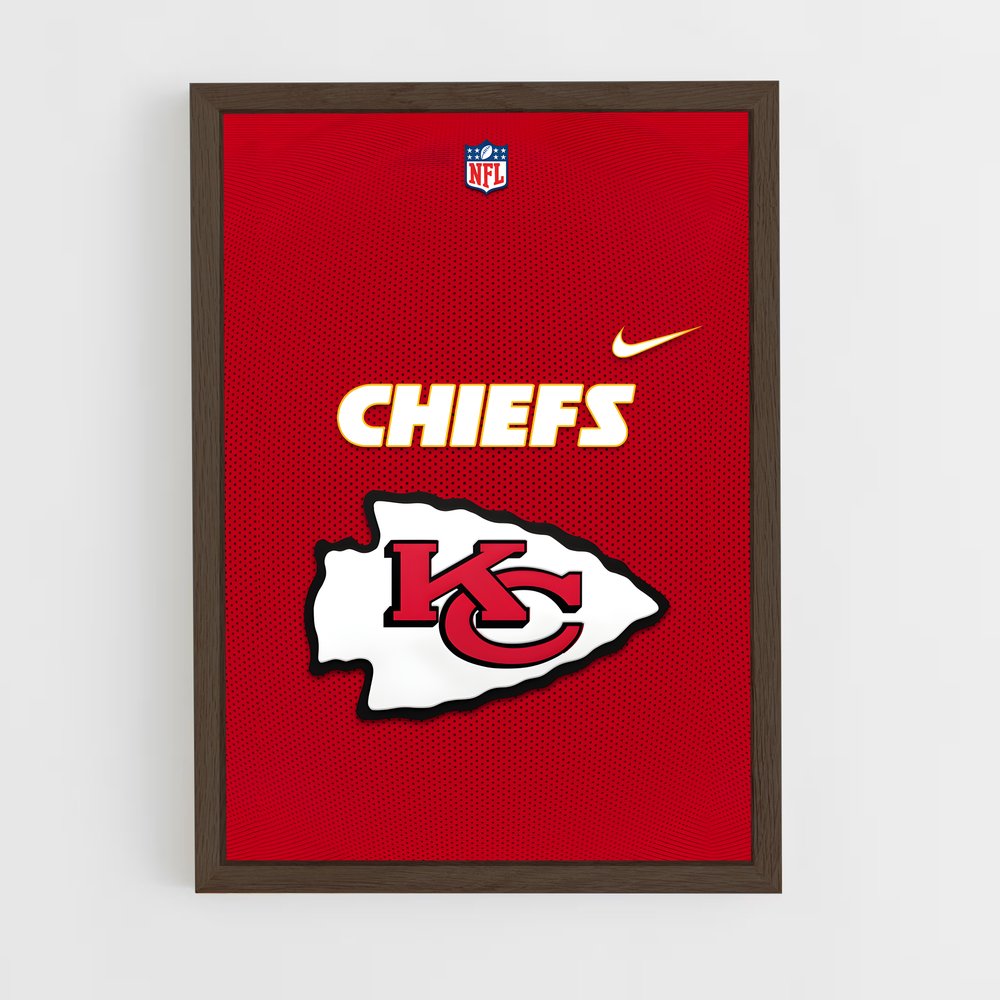 Poster Chiefs KC Nike – affiche Football US (vue 5)