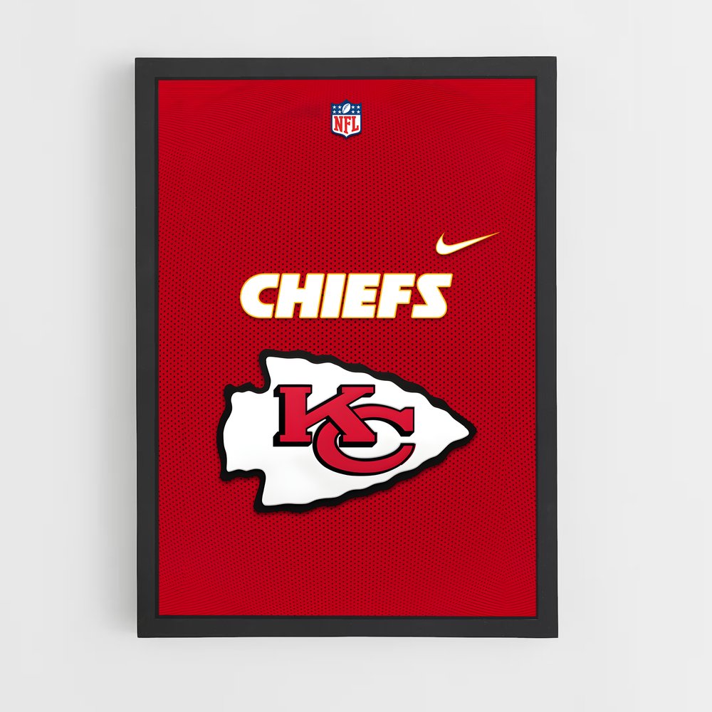 Poster Chiefs KC Nike – affiche Football US (vue 2)