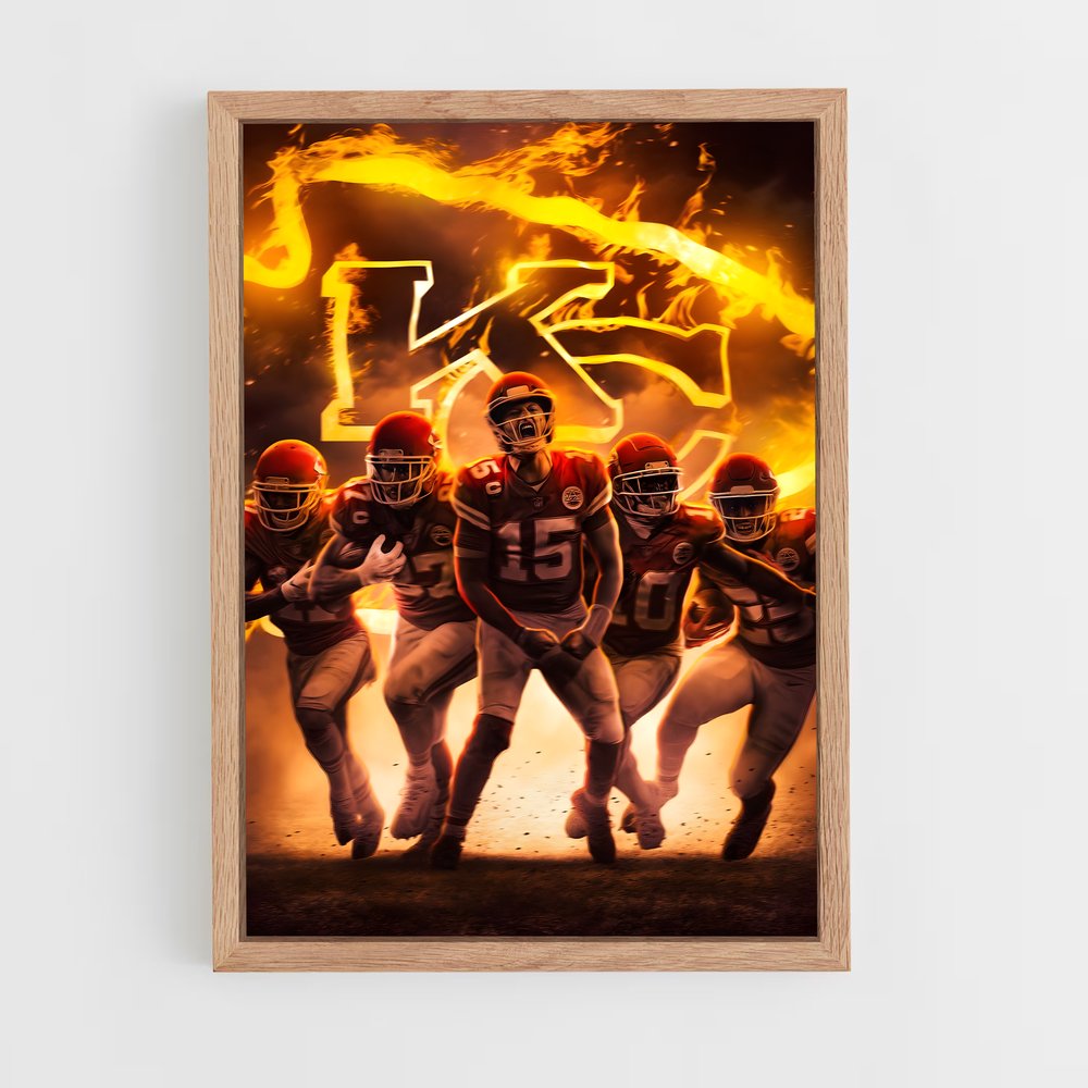 Poster KC Chiefs – affiche Football US (vue 4)
