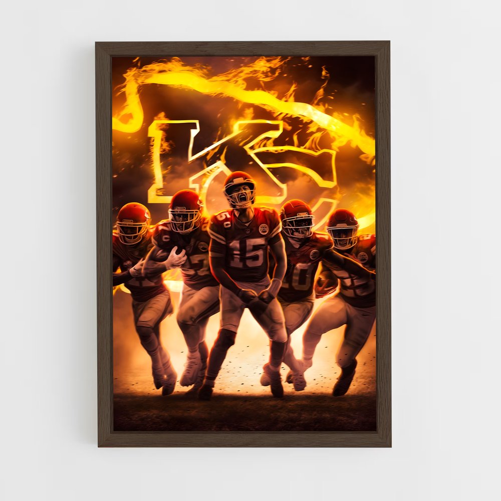 Poster KC Chiefs – affiche Football US (vue 5)