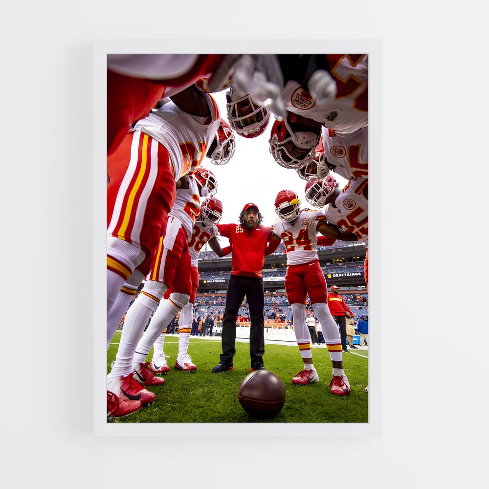 Poster US Football KC Chiefs – affiche Football US (vue 3)
