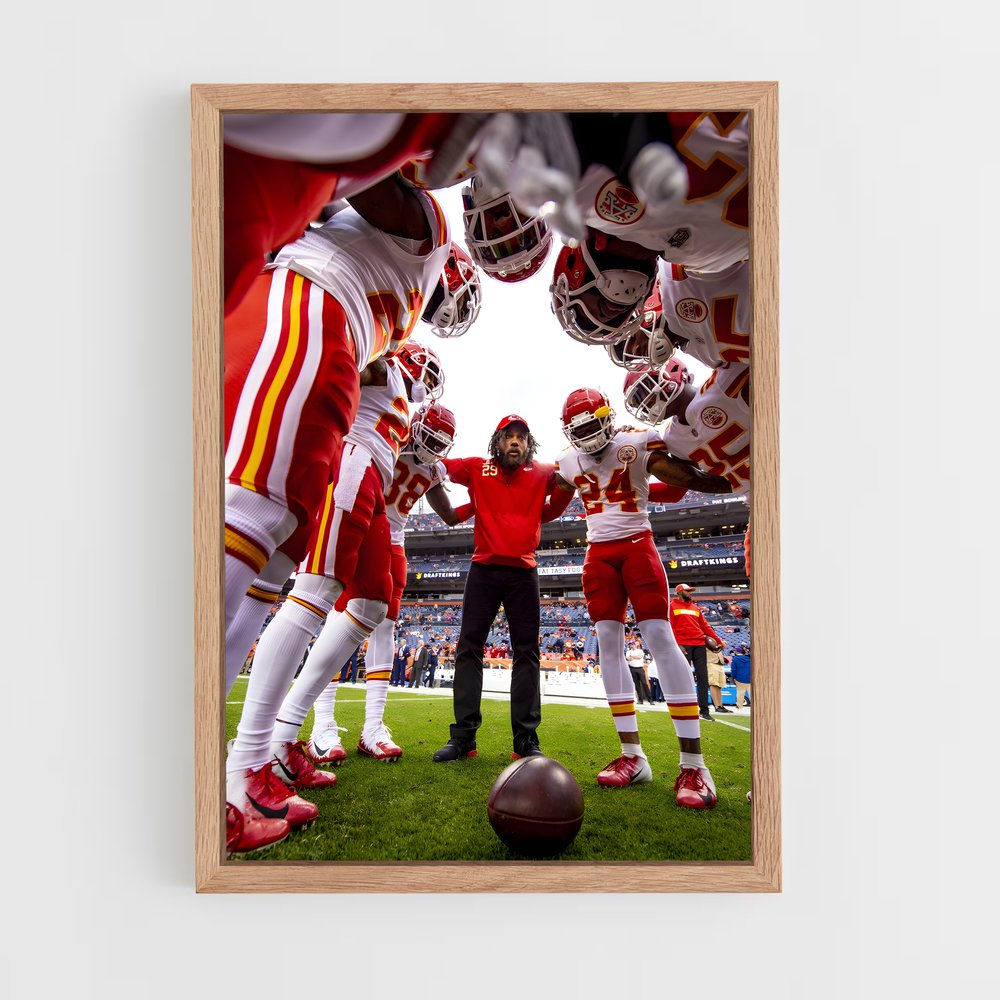 Poster US Football KC Chiefs – affiche Football US (vue 4)
