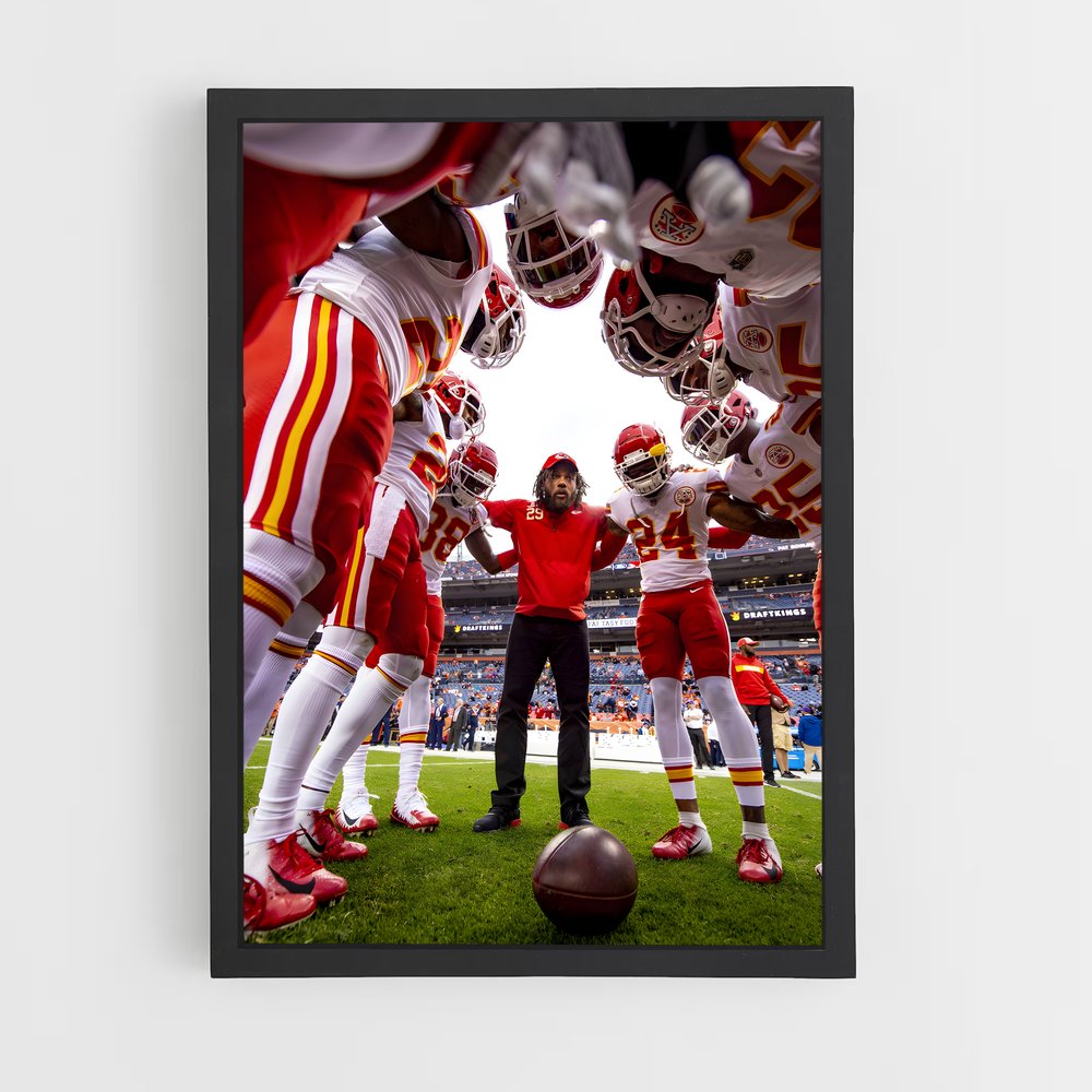 Poster US Football KC Chiefs – affiche Football US (vue 2)