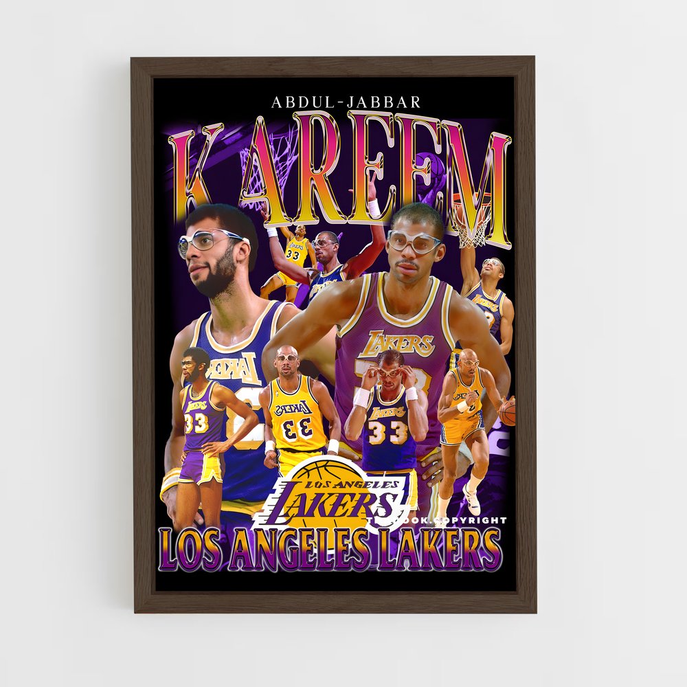 Poster Kareem Lakers Legend – affiche Basketball (vue 5)