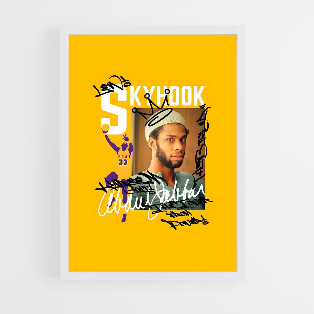 Poster Skyhook – affiche Basketball (vue 3)