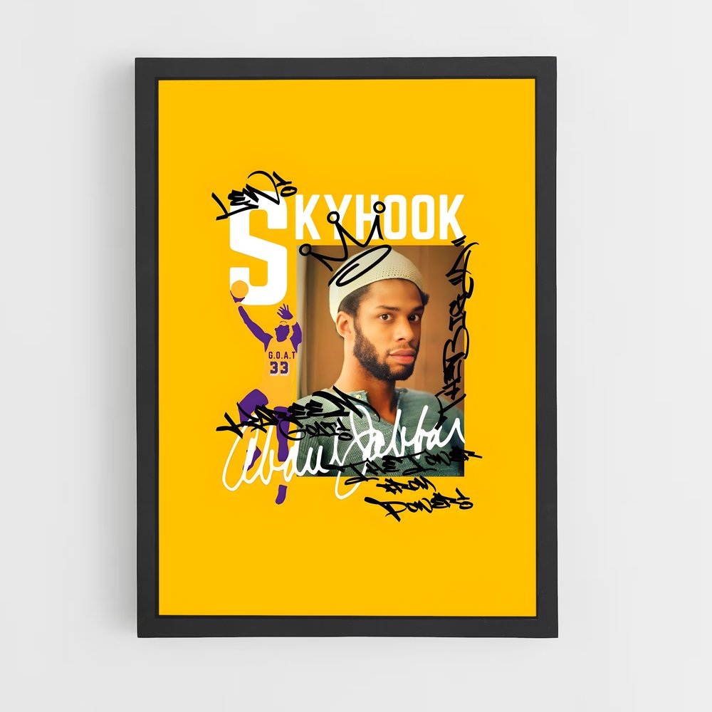 Poster Skyhook – affiche Basketball (vue 2)