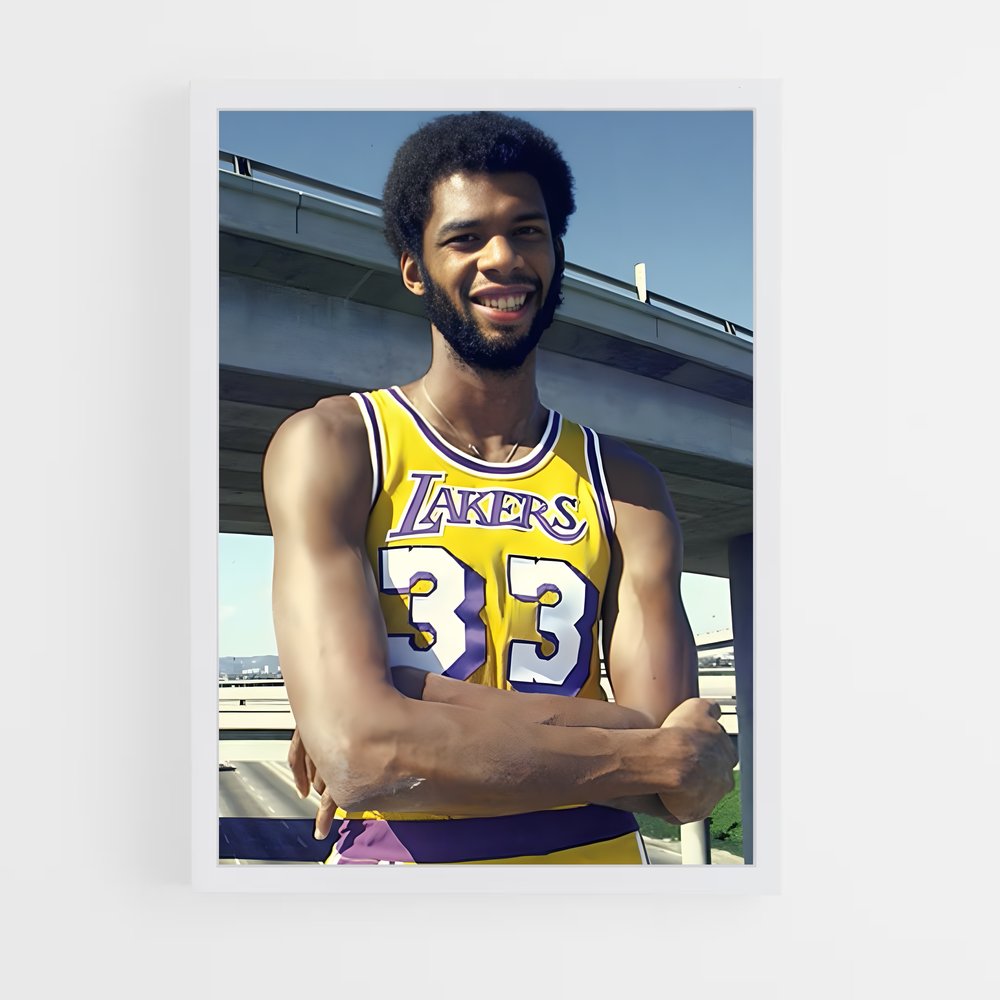 Poster Lakers Legend 33 – affiche Basketball (vue 3)