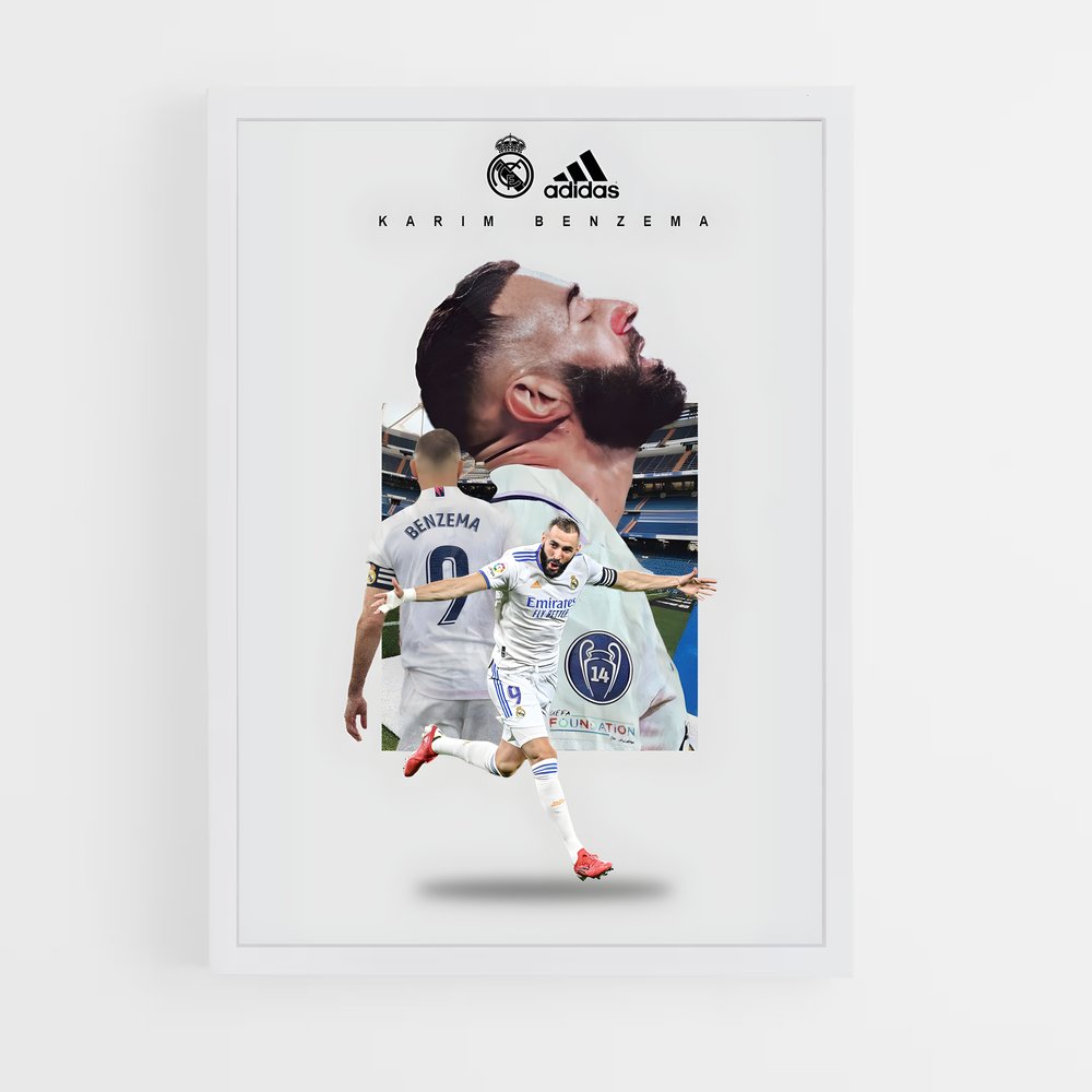 Poster Triomphe de Benzema – affiche Football (vue 3)