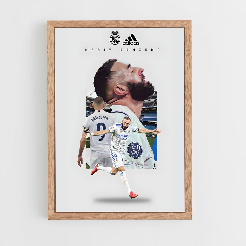 Poster Triomphe de Benzema – affiche Football (vue 4)