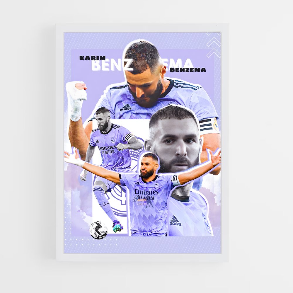 Poster Benzema Collection – affiche Football (vue 3)