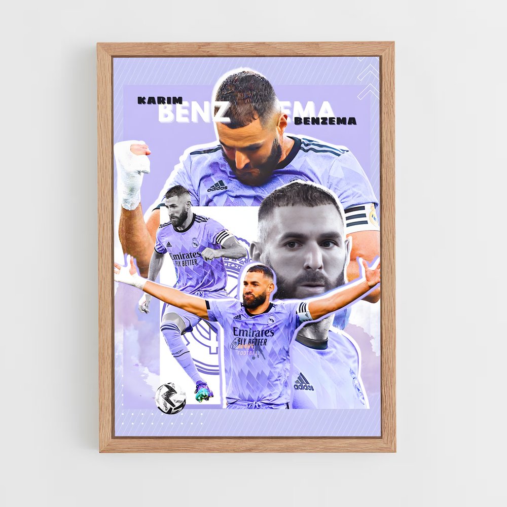 Poster Benzema Collection – affiche Football (vue 4)
