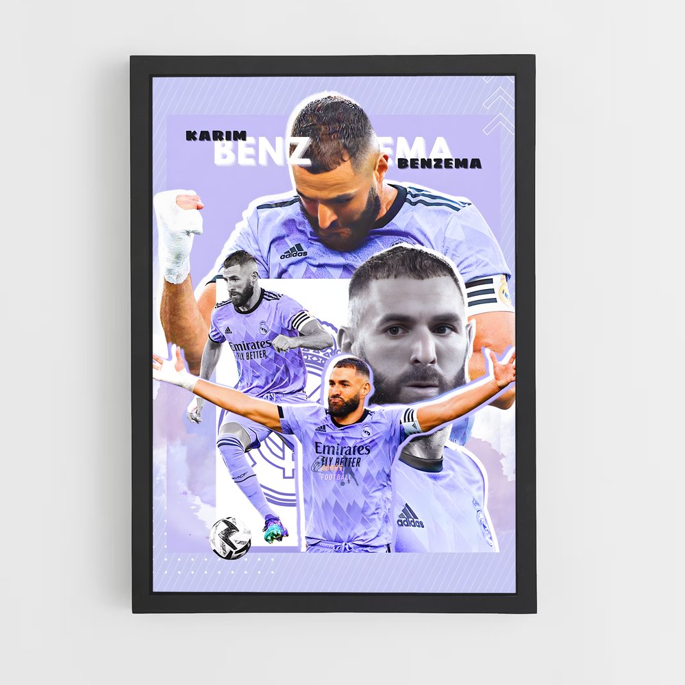 Poster Benzema Collection – affiche Football (vue 2)