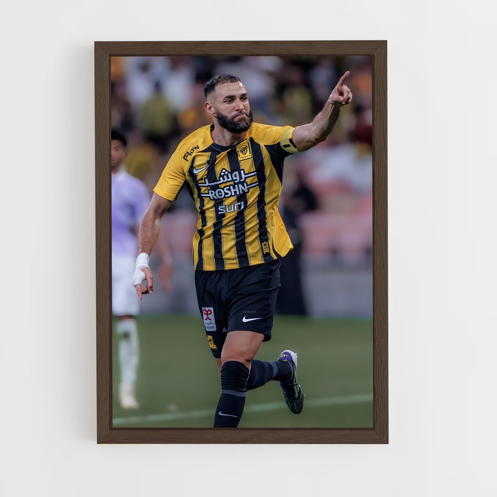 Poster Victoire en Jaune et Noir – affiche Football (vue 5)