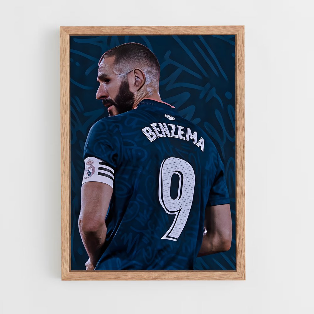 Poster Benzema Captain – affiche Football (vue 4)