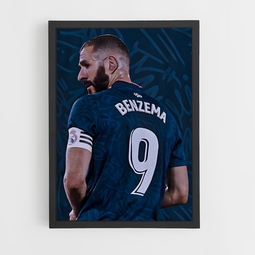 Poster Benzema Captain – affiche Football (vue 2)