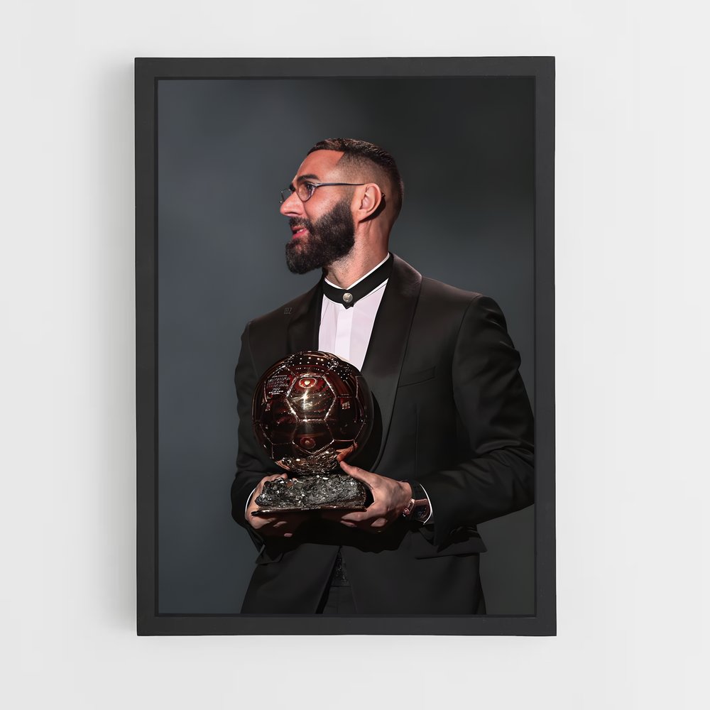 Poster Ballon d'Or Étoile – affiche Football (vue 2)