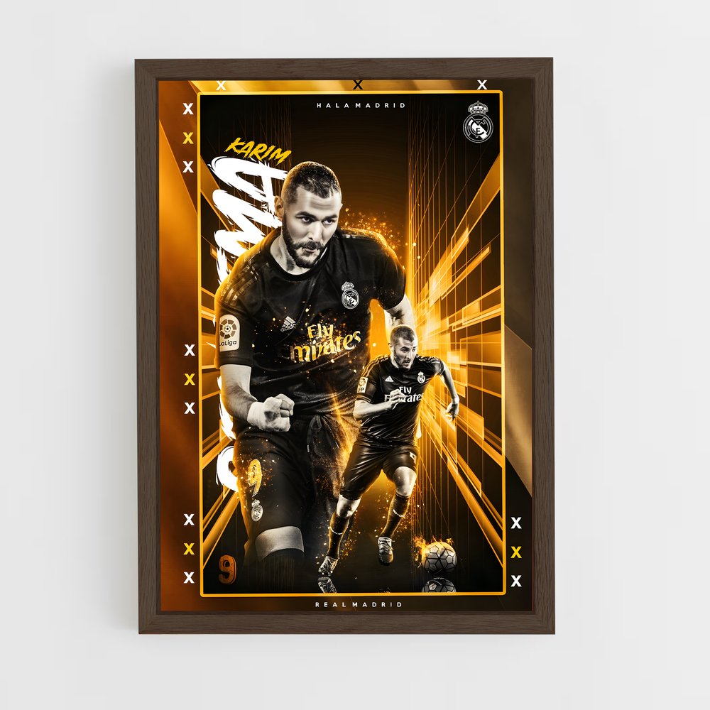 Poster Éclat Benzema – affiche Football (vue 5)