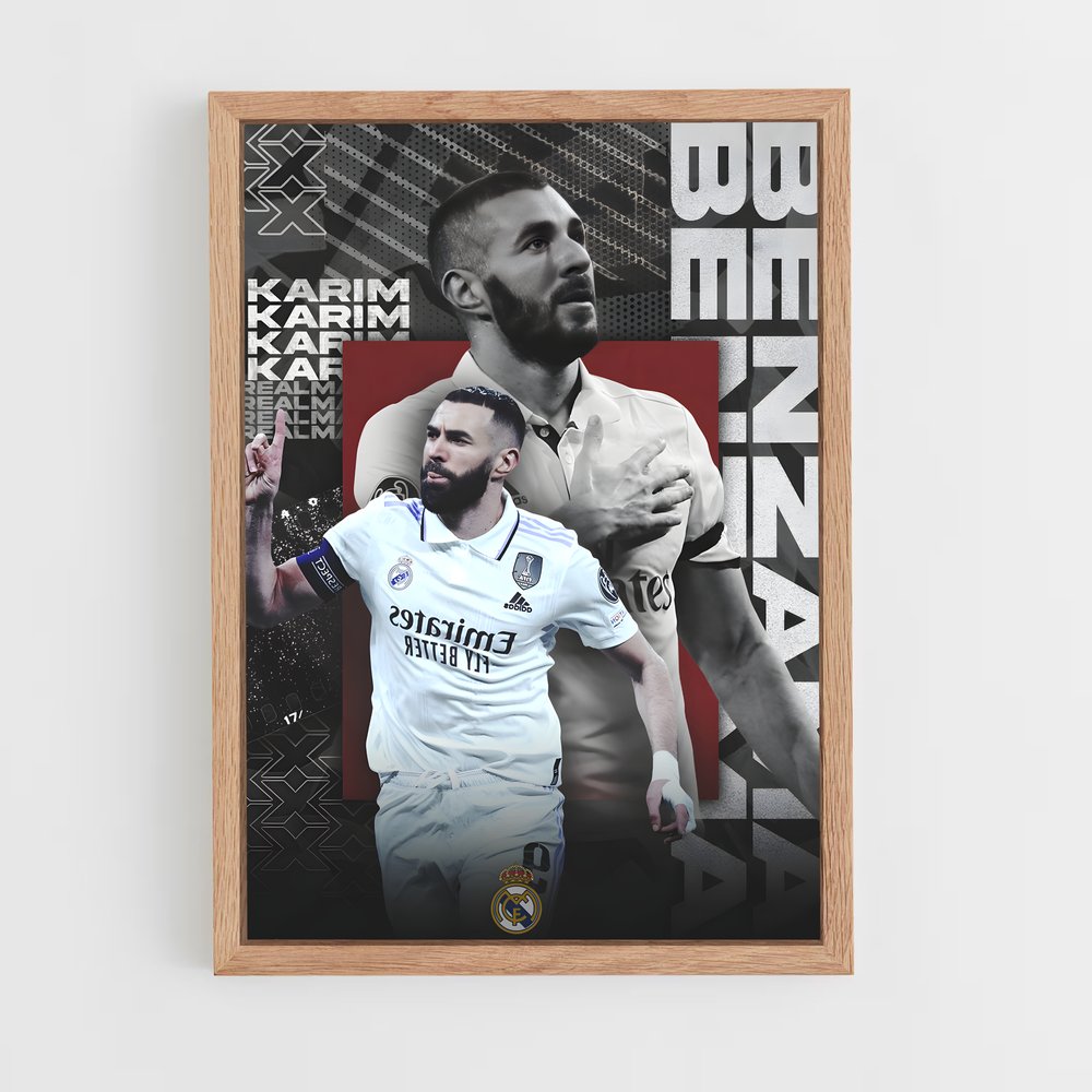 Poster Champion Benzema – affiche Football (vue 4)