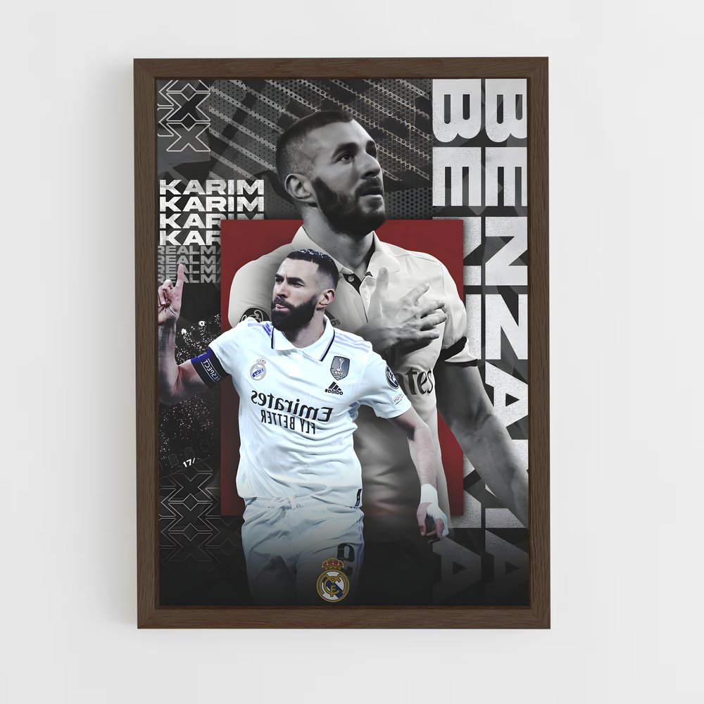 Poster Champion Benzema – affiche Football (vue 5)