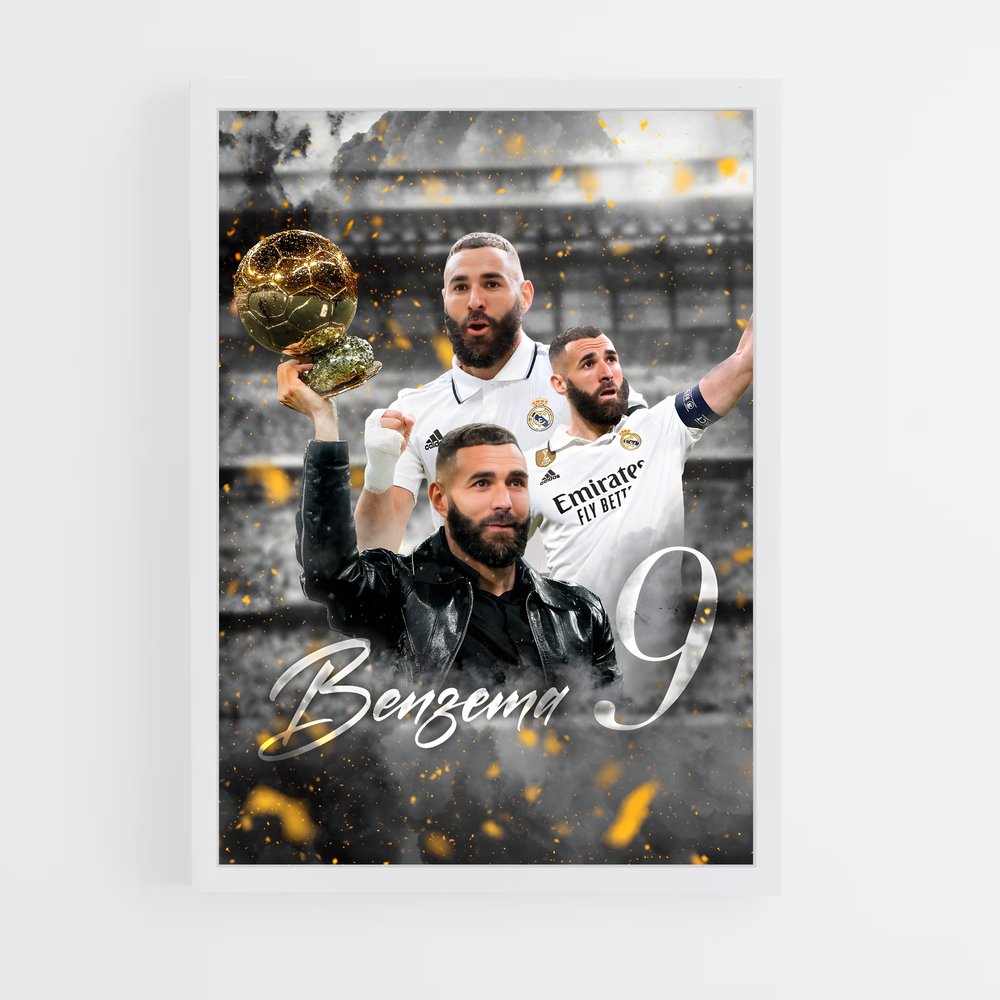 Poster Gloire en Blanc – affiche Football (vue 3)
