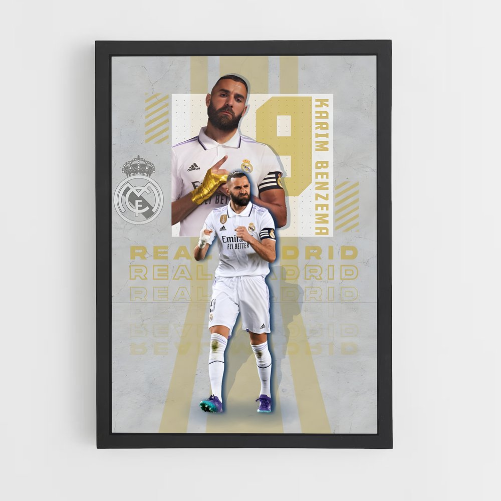 Poster Attaquant Légendaire – affiche Football (vue 2)