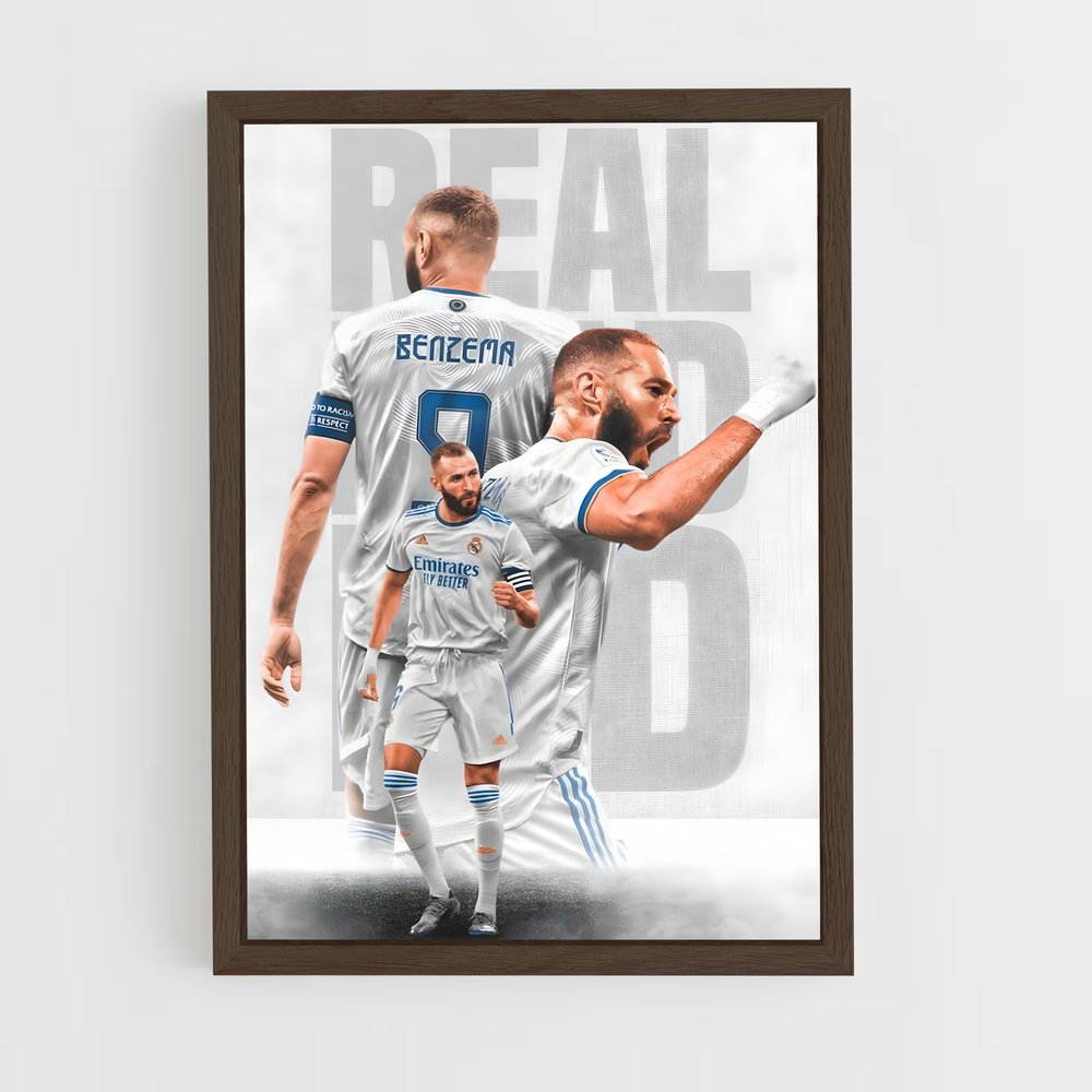 Poster Champion Blanc – affiche Football (vue 5)