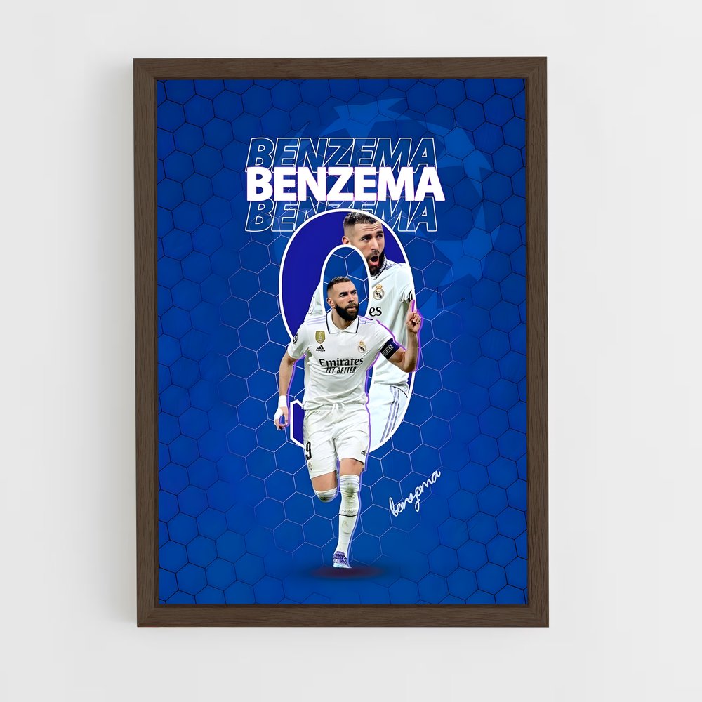 Poster Benzema Étoile – affiche Football (vue 5)