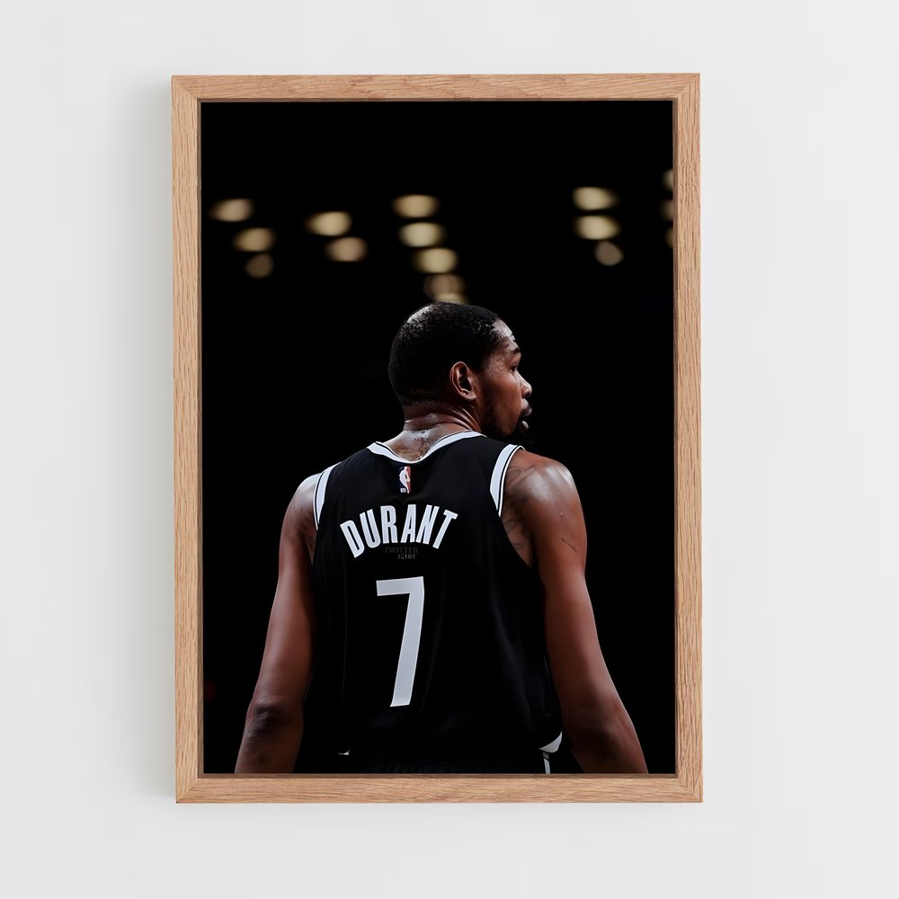 Poster Kevin Durant Sombre – affiche Basketball (vue 4)