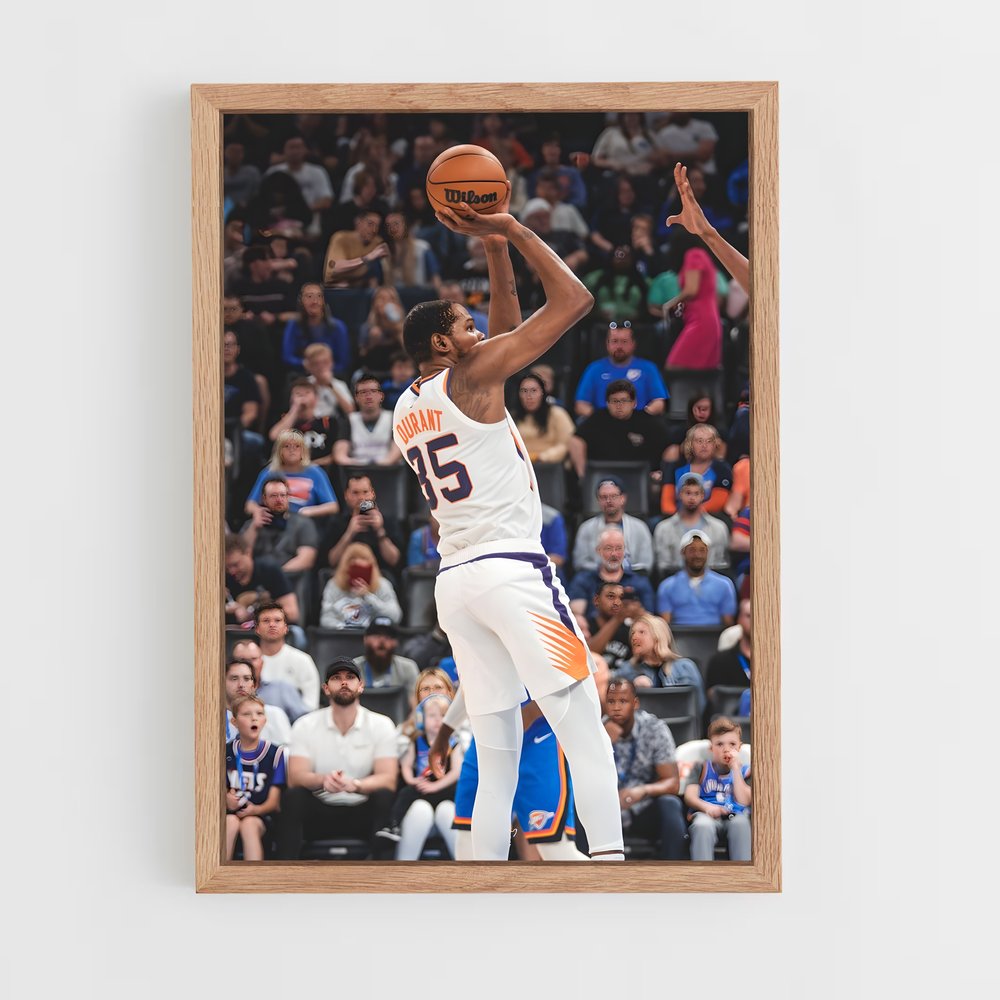 Poster Kevin Durant Ballon – affiche Basketball (vue 4)