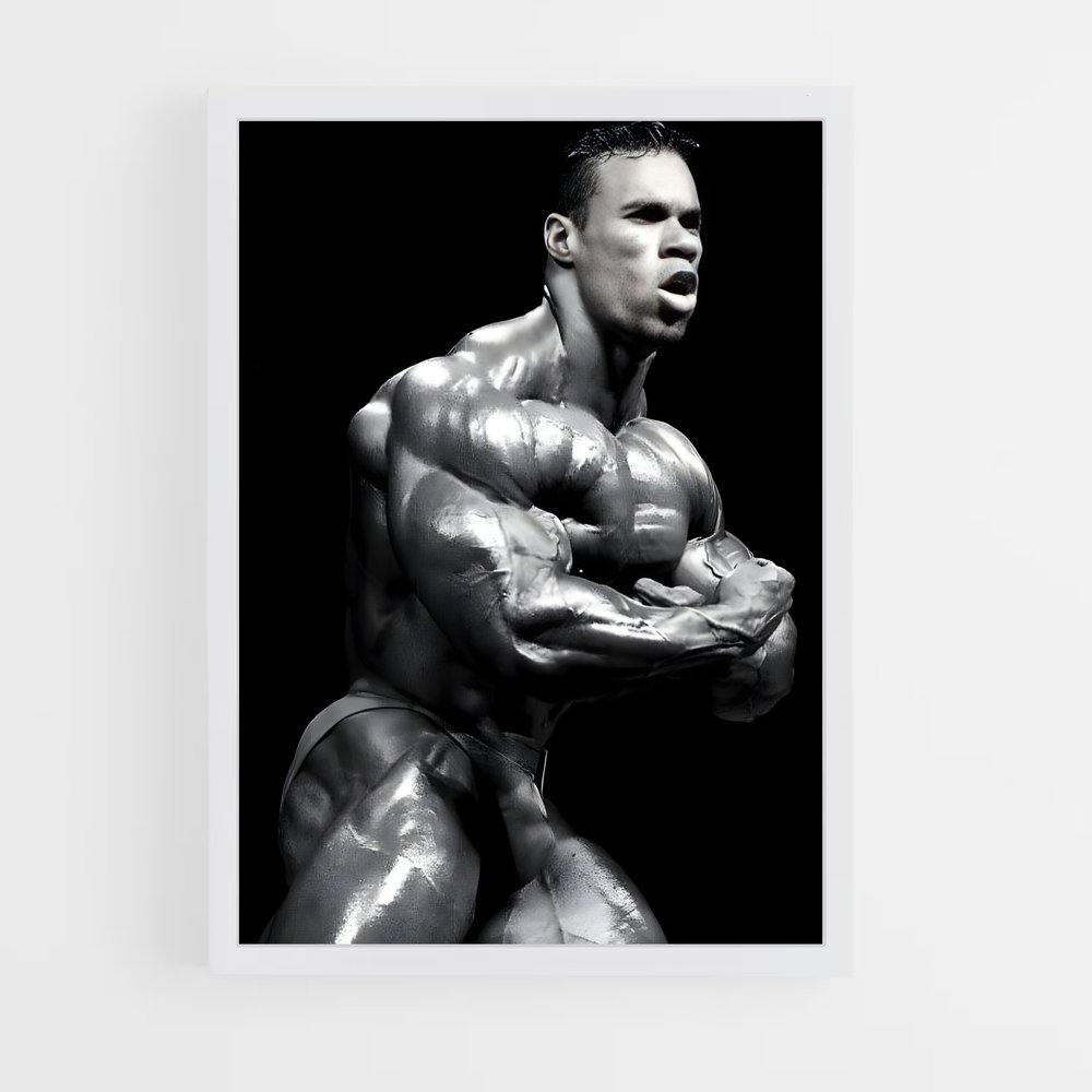 Poster Kevin Levrone Pose – affiche Musculation (vue 3)