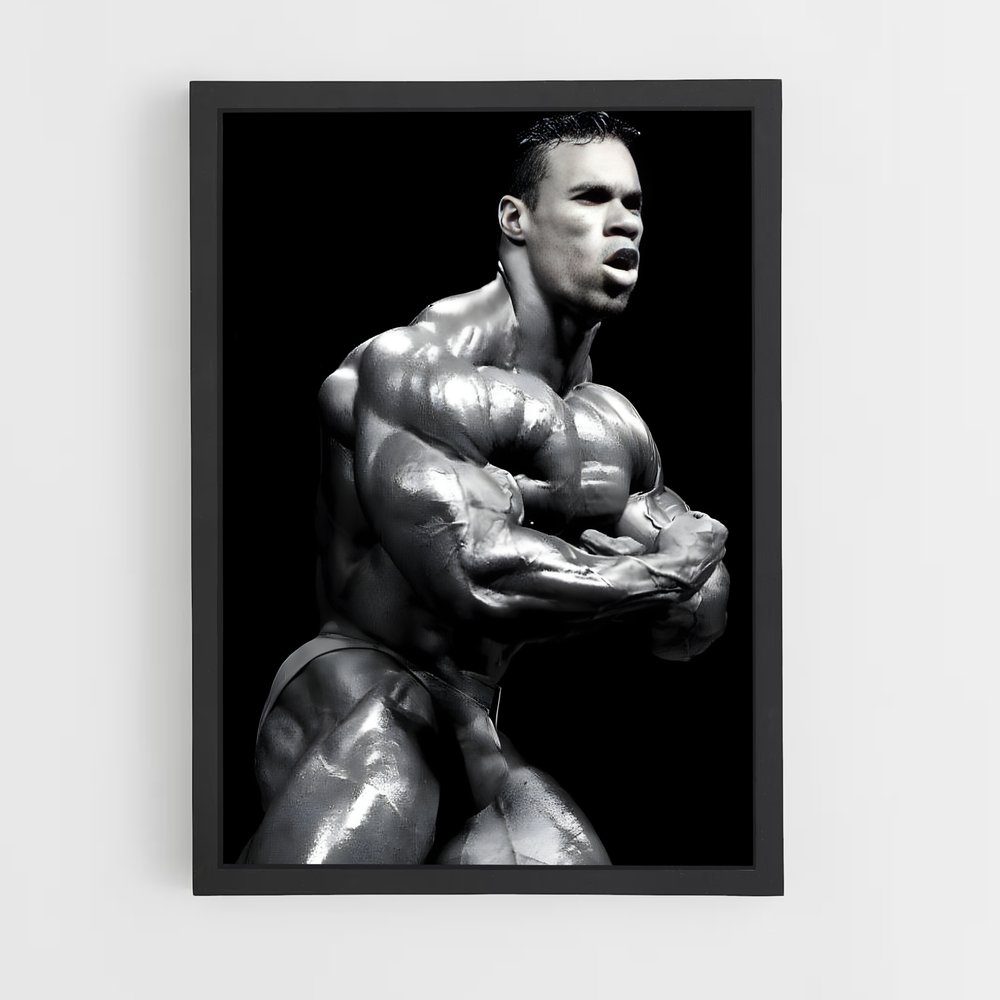 Poster Kevin Levrone Pose – affiche Musculation (vue 2)