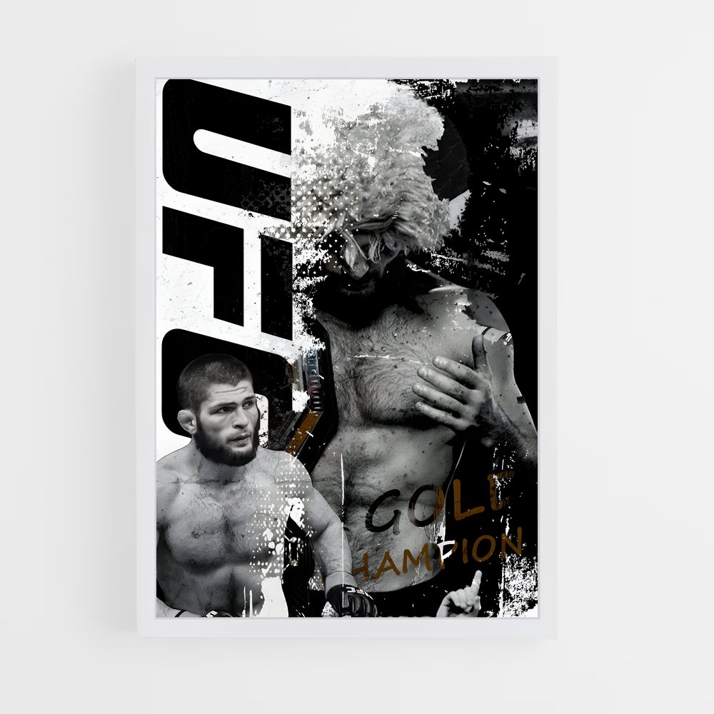 Poster Champion Combat – affiche MMA (vue 3)