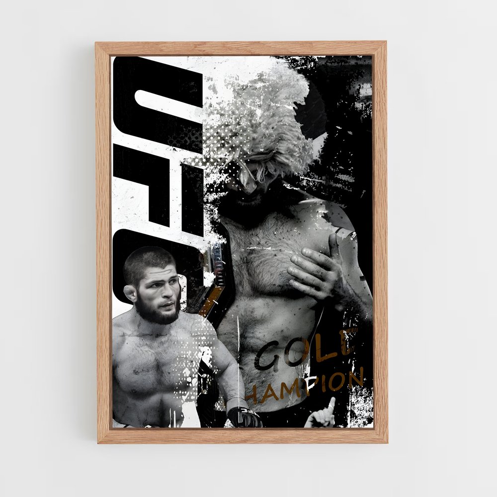 Poster Champion Combat – affiche MMA (vue 4)