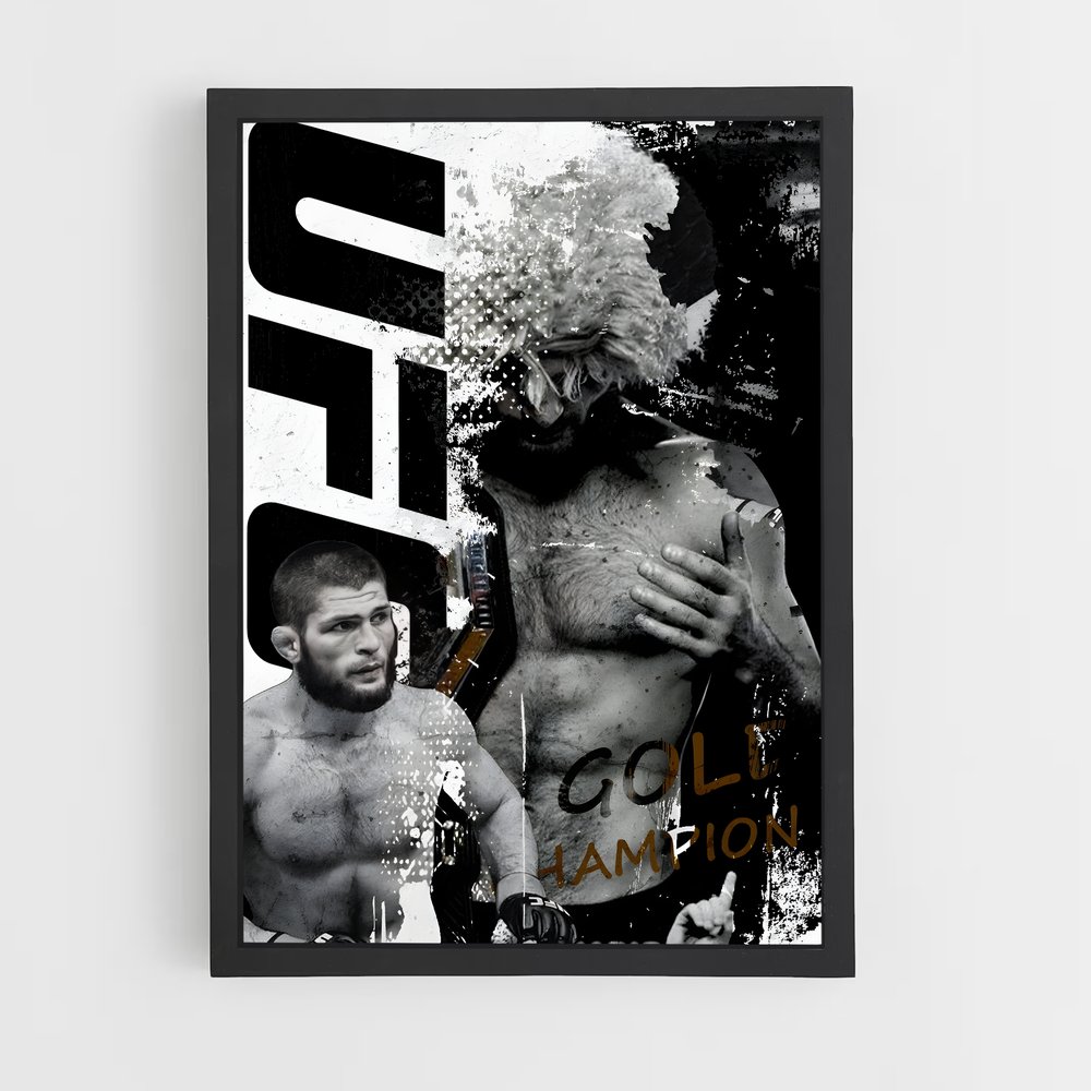 Poster Champion Combat – affiche MMA (vue 2)