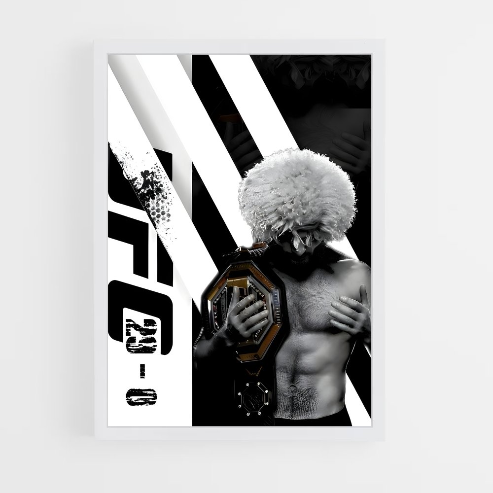 Poster Guerrier Invaincu – affiche MMA (vue 3)