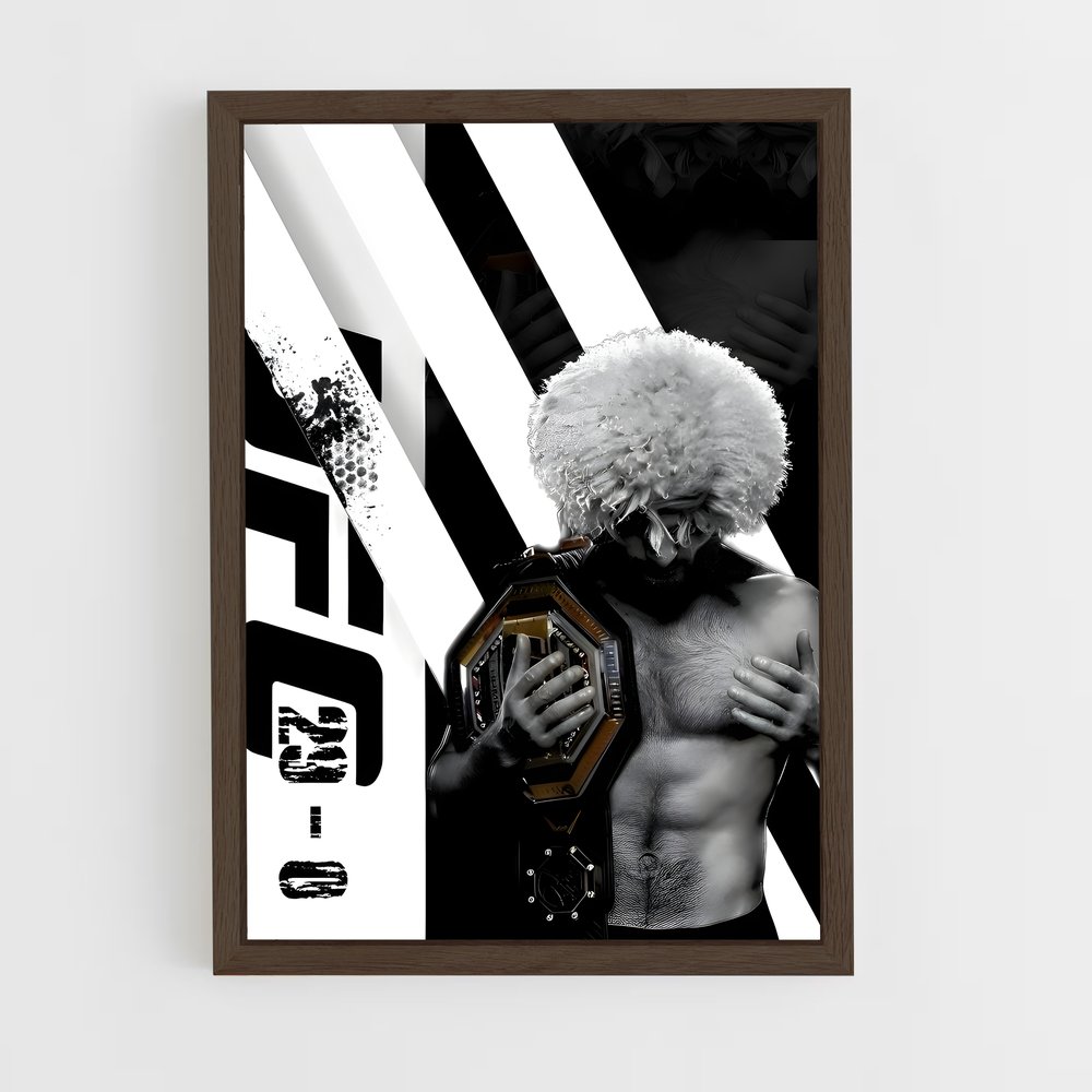 Poster Guerrier Invaincu – affiche MMA (vue 5)