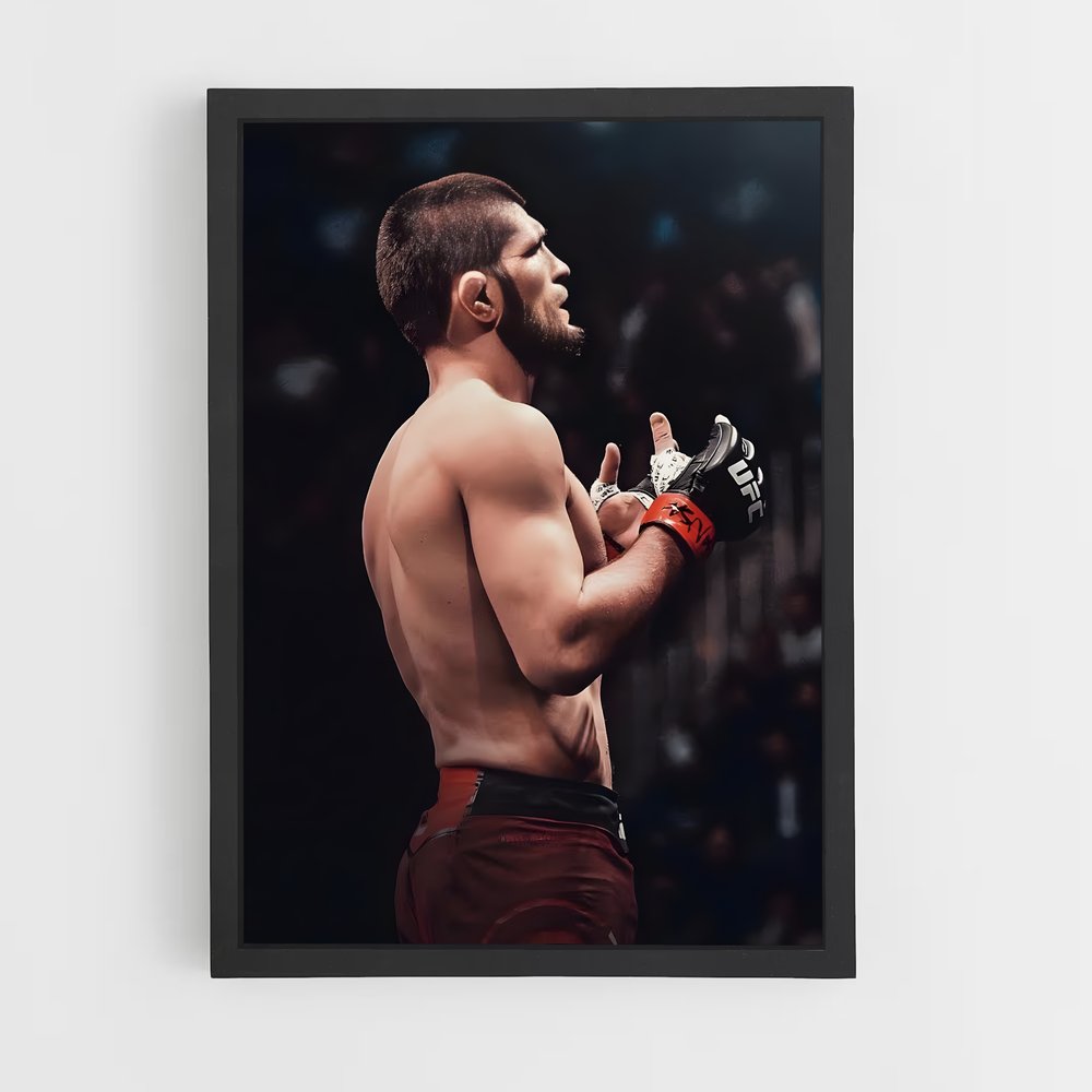 Poster Guerrier du Ring – affiche MMA (vue 2)