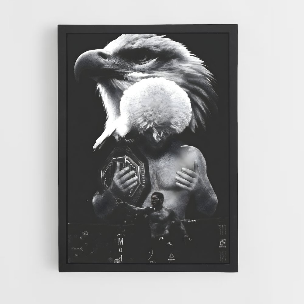 Poster Aigle du Combat – affiche MMA (vue 2)