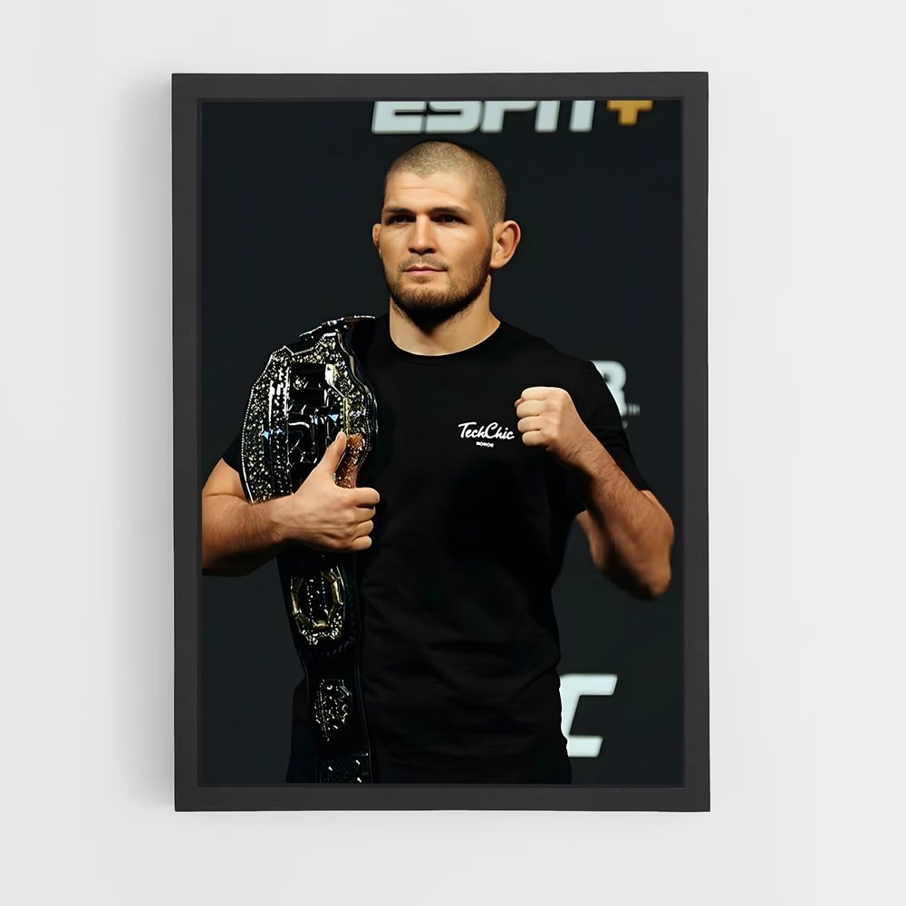 Poster Triomphe Invincible – affiche MMA (vue 2)