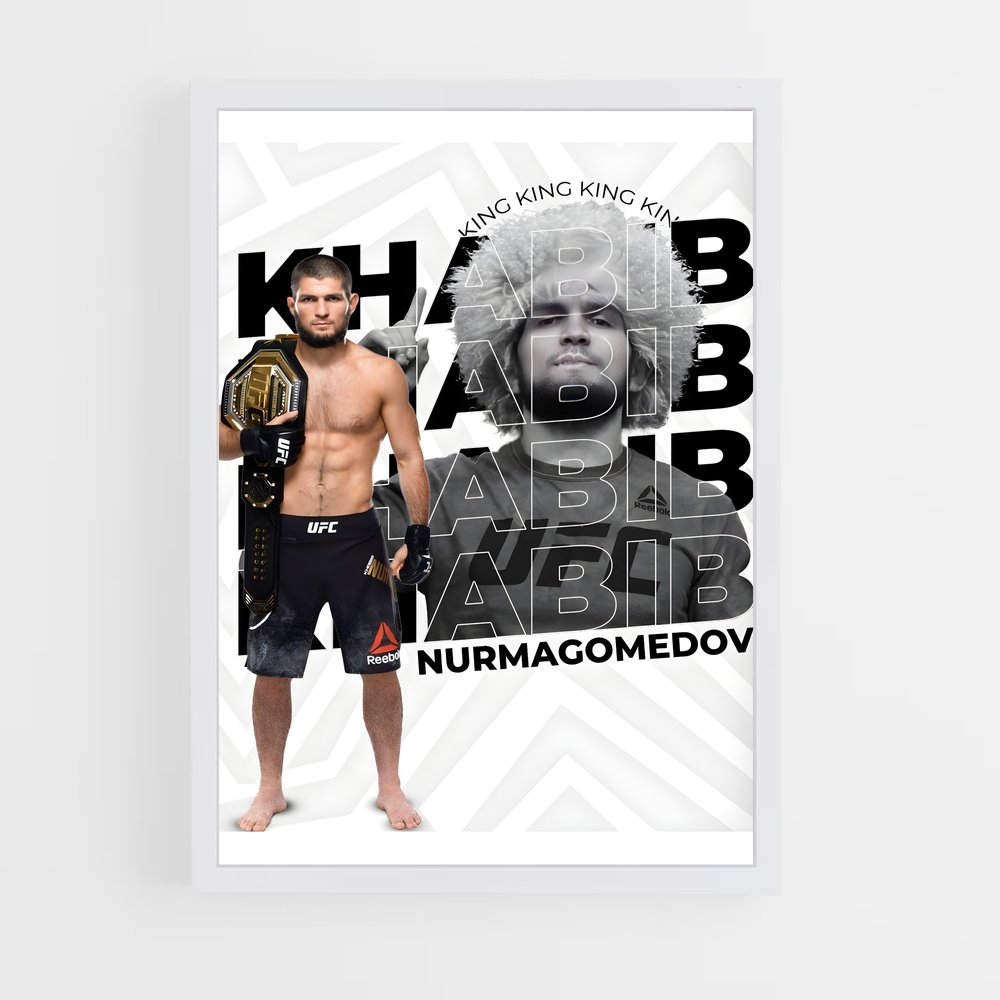 Poster Champion Khabib – affiche MMA (vue 3)