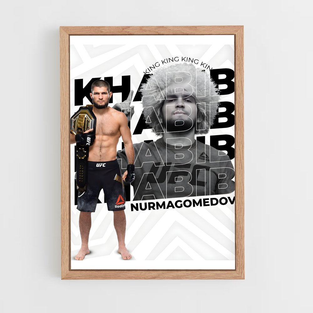Poster Champion Khabib – affiche MMA (vue 4)
