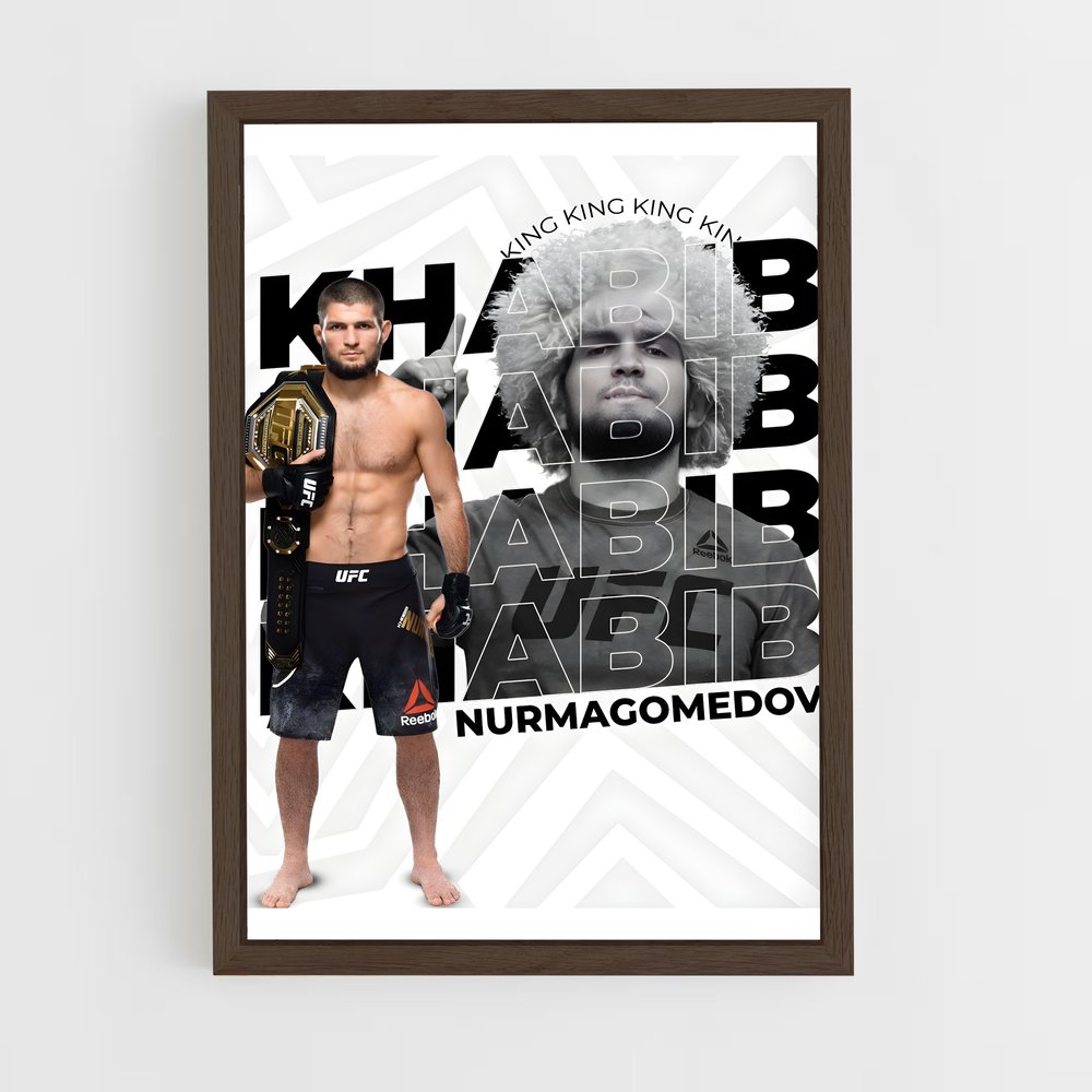Poster Champion Khabib – affiche MMA (vue 5)